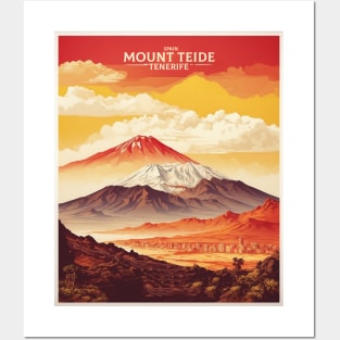 Mount Teide Spain Travel Tourism Retro Vintage Posters and Art